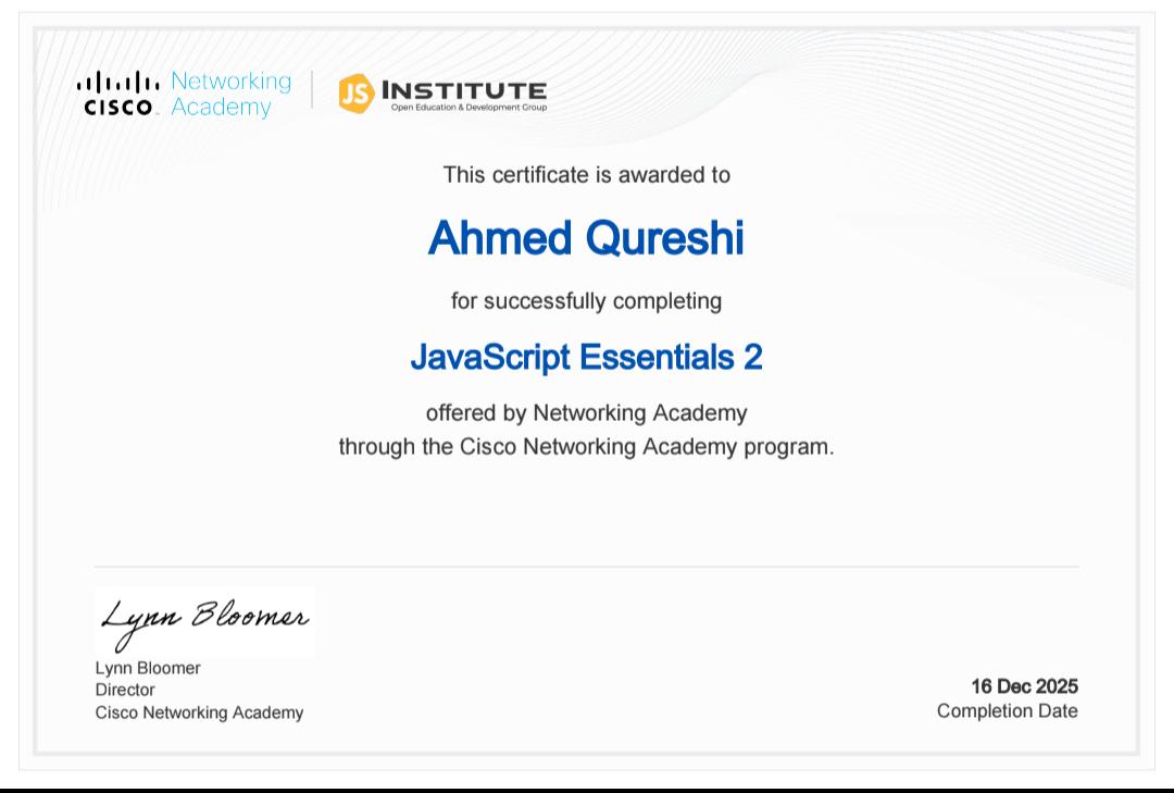 JS Certificate